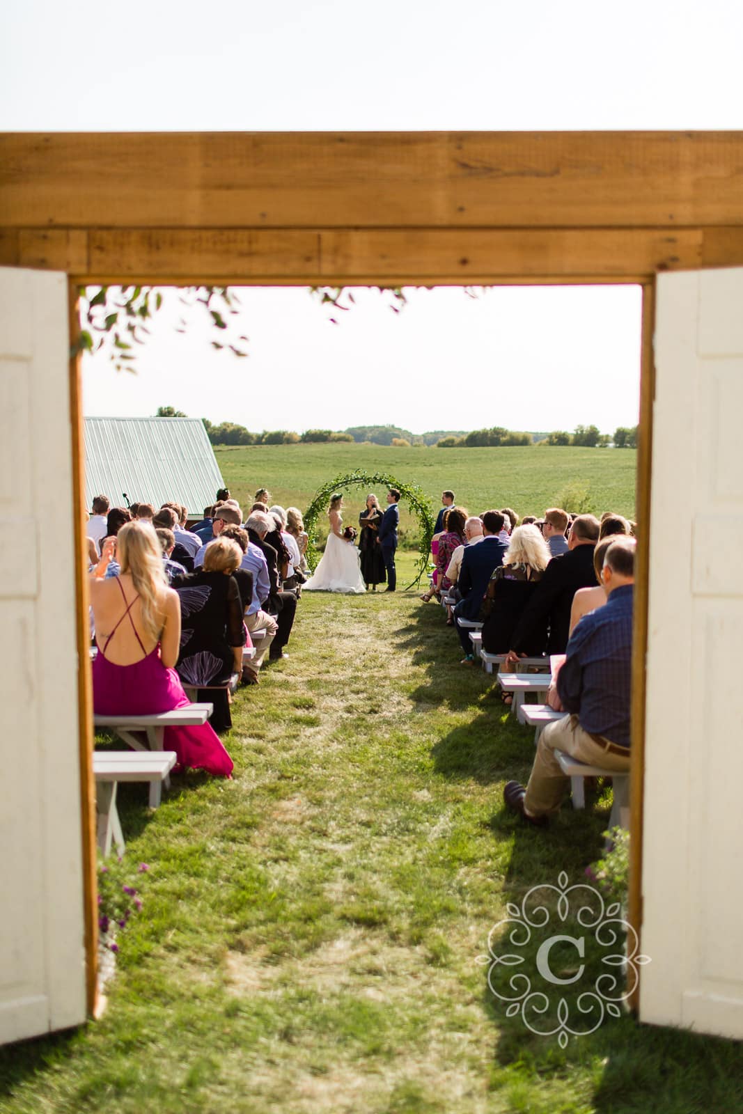 Rustic MN Farm Wedding Photo