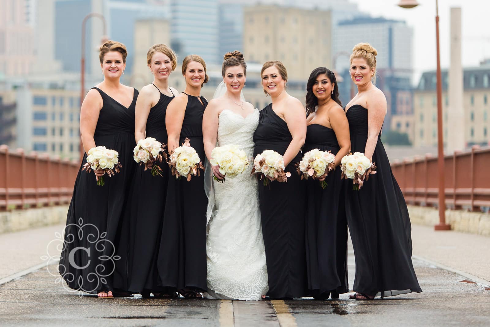 Stone Arch Bridge Minneapolis Wedding Photo