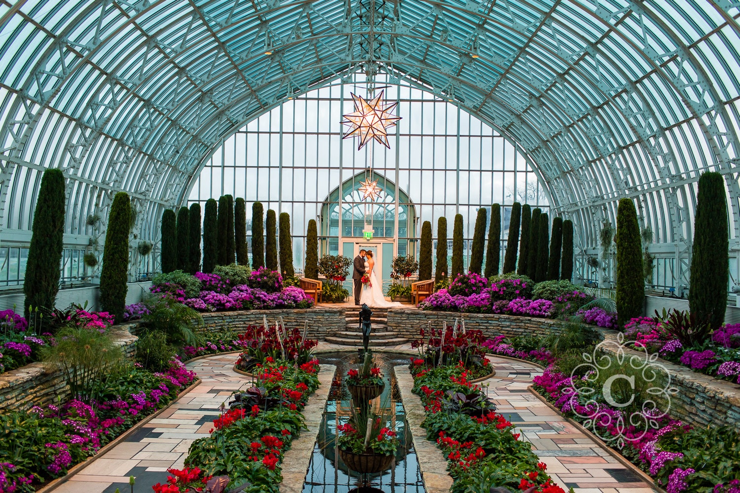 Marjorie McNeely Conservatory Wedding Photo