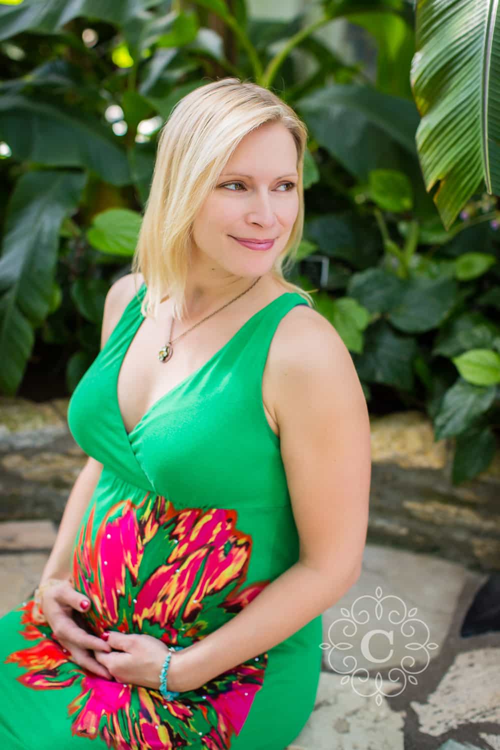 Marjorie McNeely Conservatory Maternity Photo