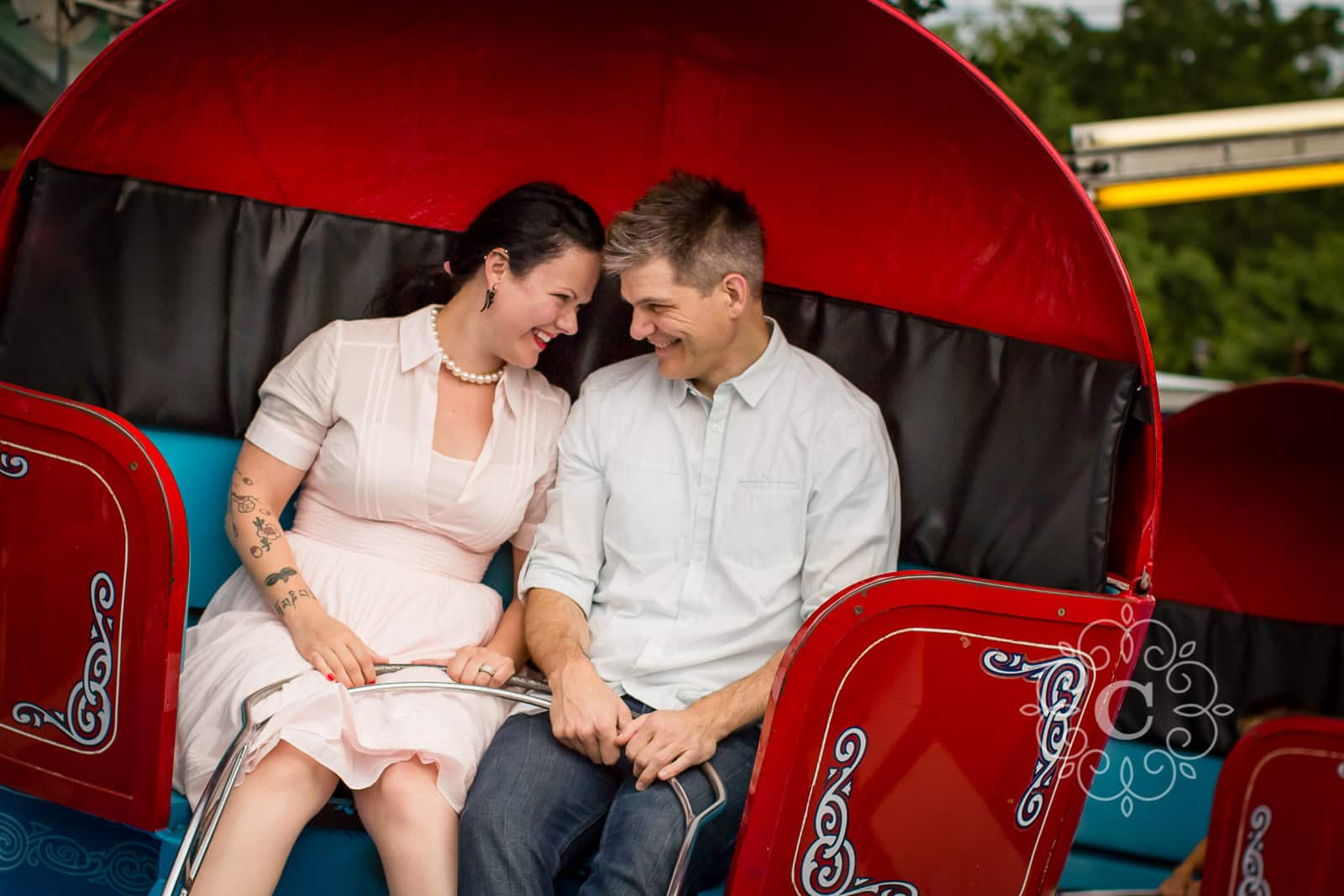 Amusement Park Engagement Session