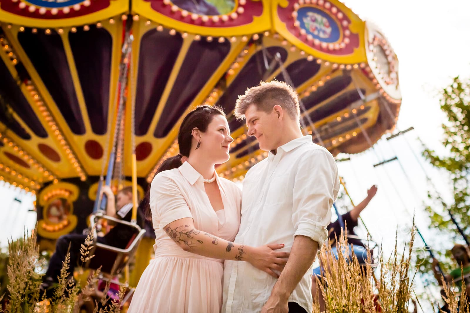 Amusement Park Engagement Session