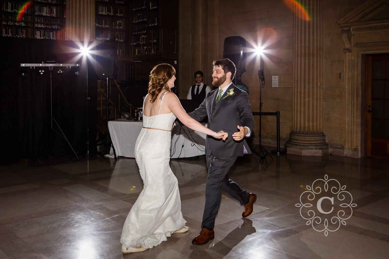 James J Hill Library St Paul Wedding Photography