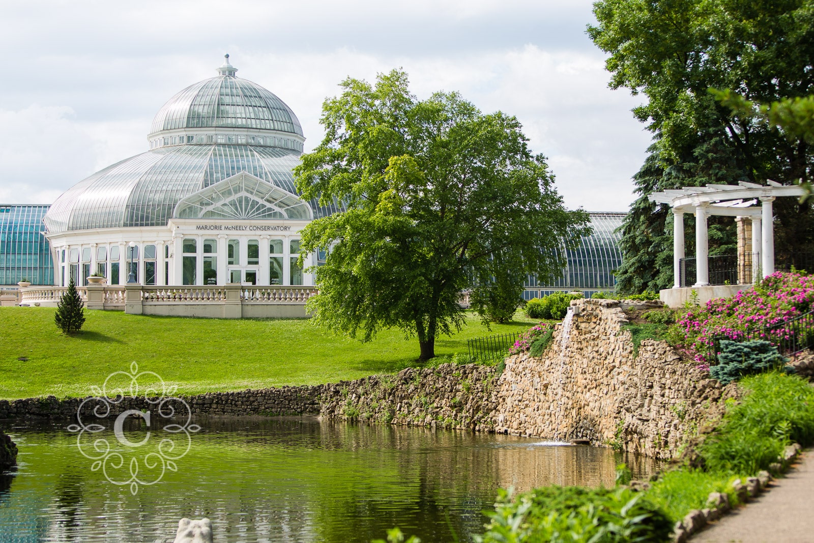 Marjorie McNeely Conservatory St Paul MN Wedding Photo