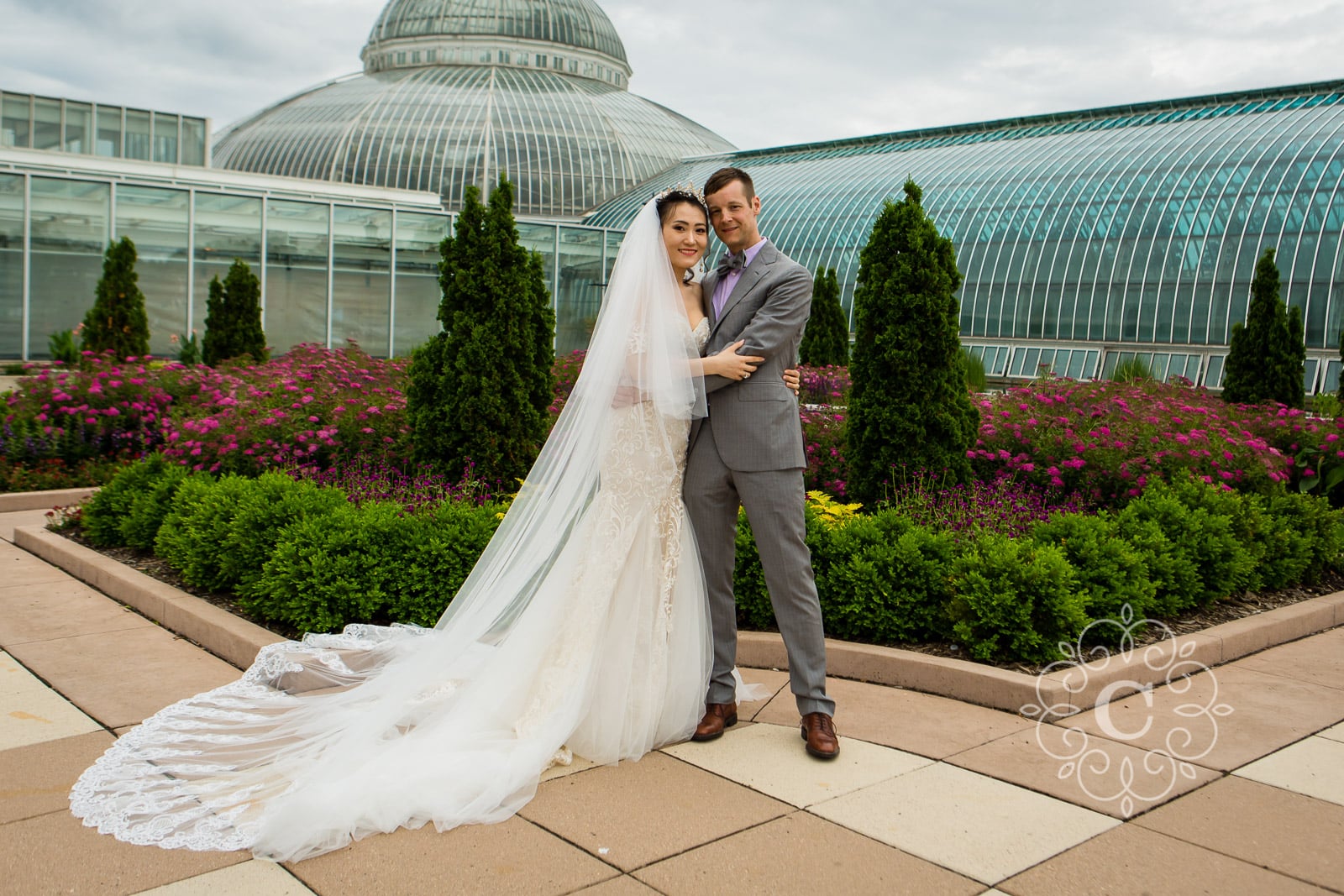 Marjorie McNeely Conservatory St Paul MN Wedding Photo