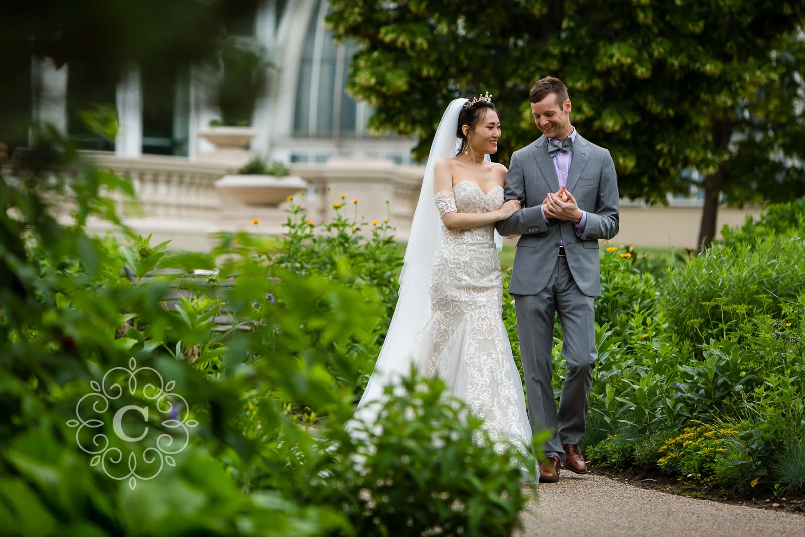 Marjorie McNeely Conservatory St Paul MN Wedding Photo