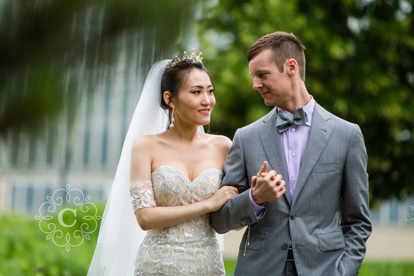 Marjorie McNeely Conservatory St Paul MN Wedding Photo