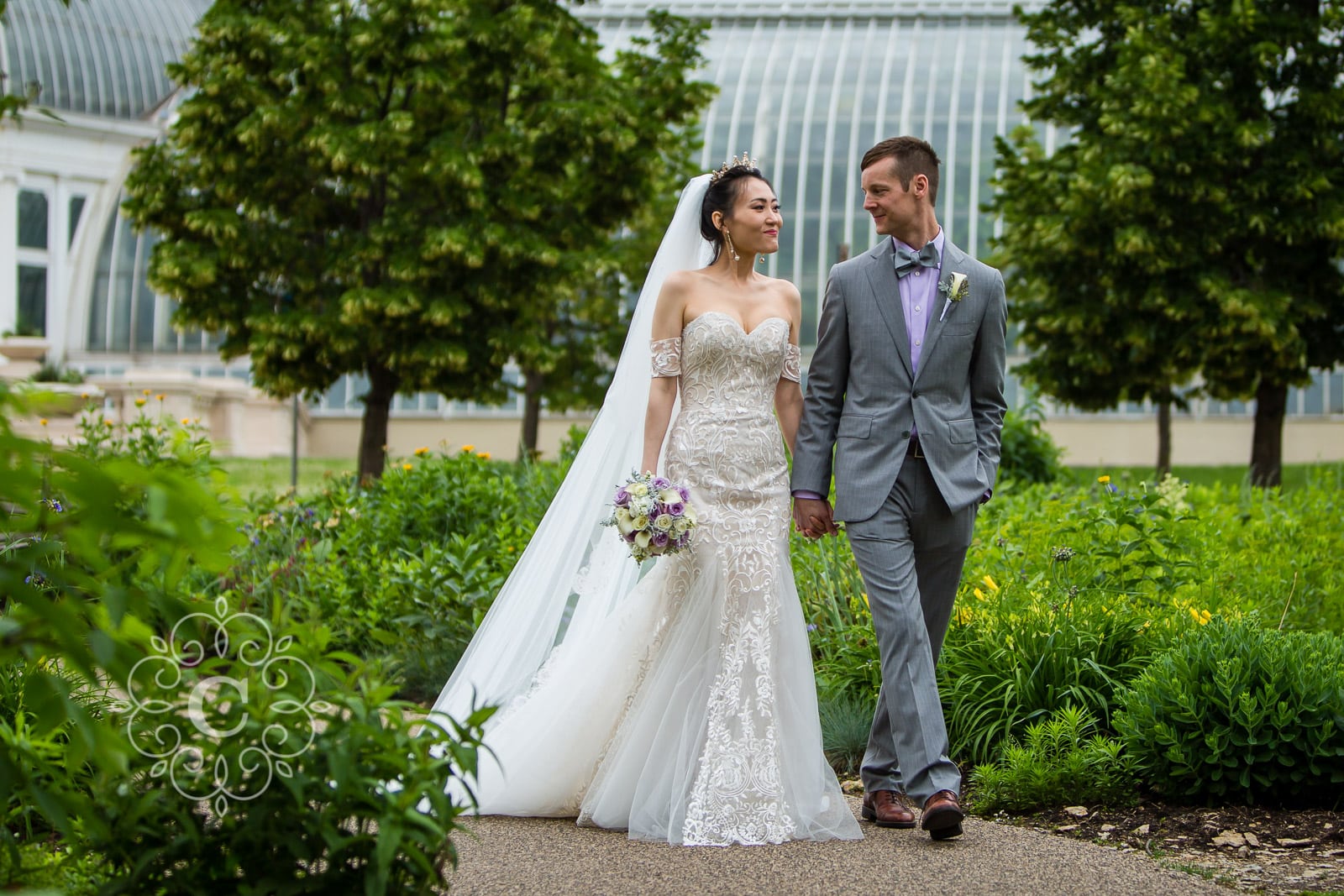 Marjorie McNeely Conservatory St Paul MN Wedding Photo