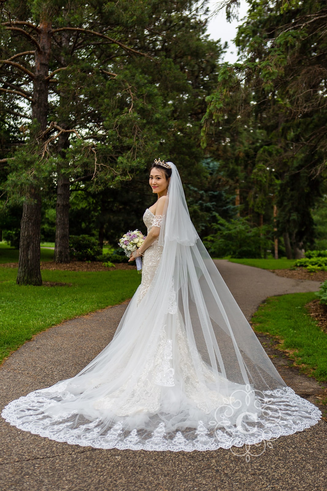 Marjorie McNeely Conservatory St Paul MN Wedding Photo