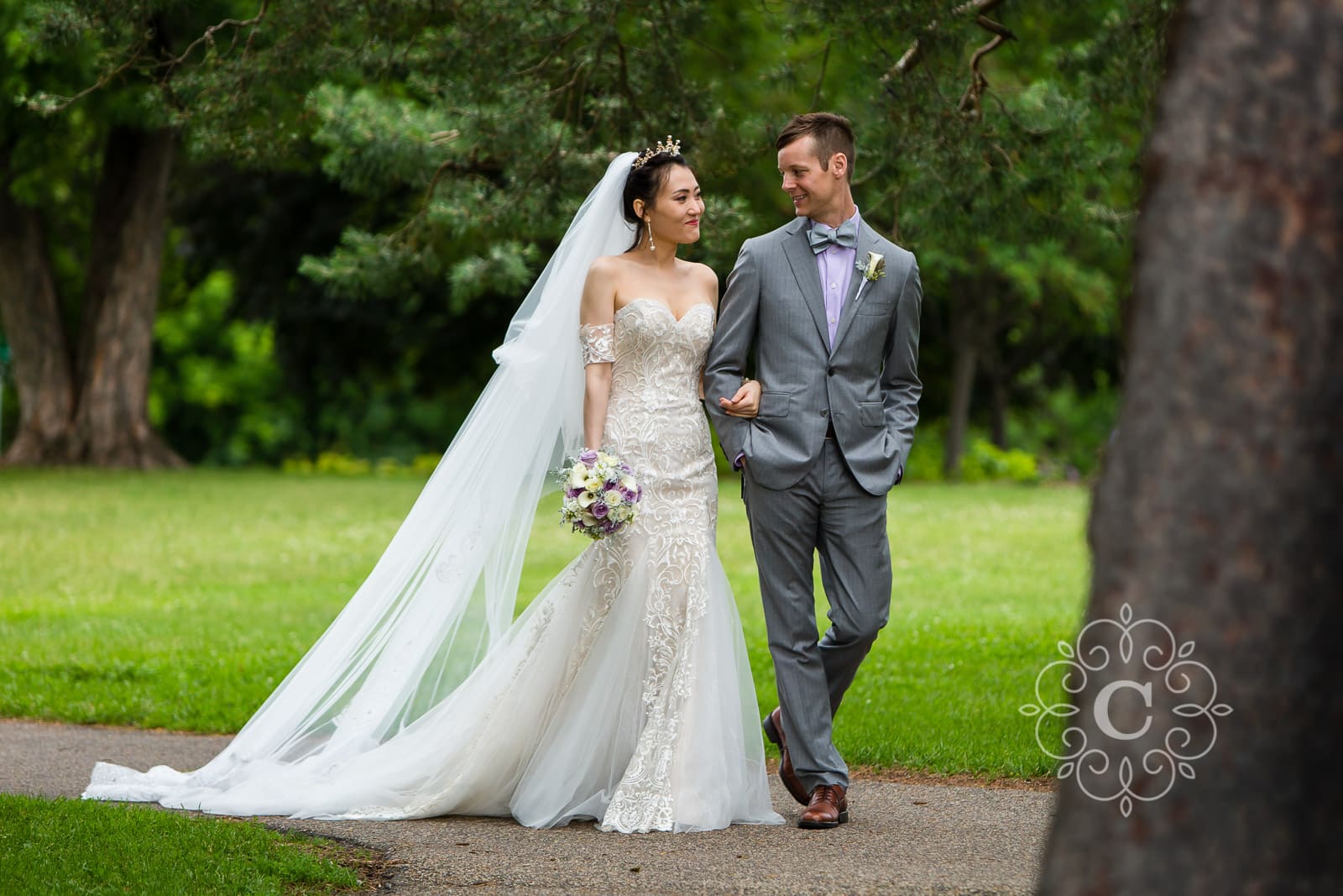 Marjorie McNeely Conservatory St Paul MN Wedding Photo