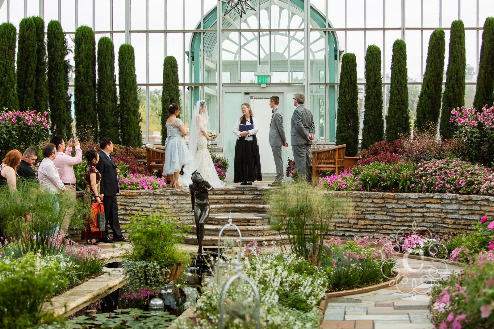 Marjorie McNeely Conservatory St Paul MN Wedding Photo