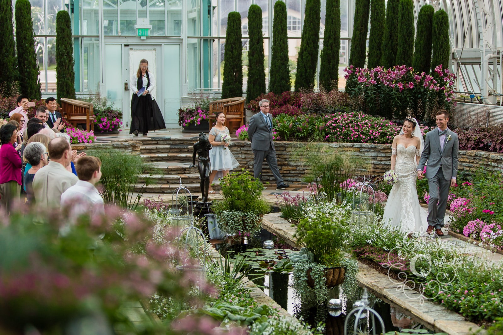Marjorie McNeely Conservatory St Paul MN Wedding Photo