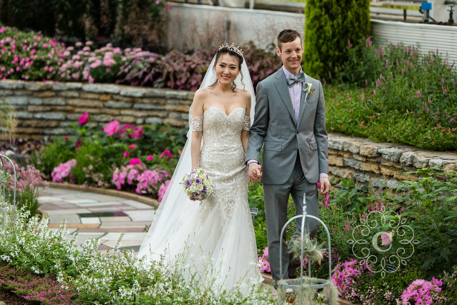 Marjorie McNeely Conservatory St Paul MN Wedding Photo