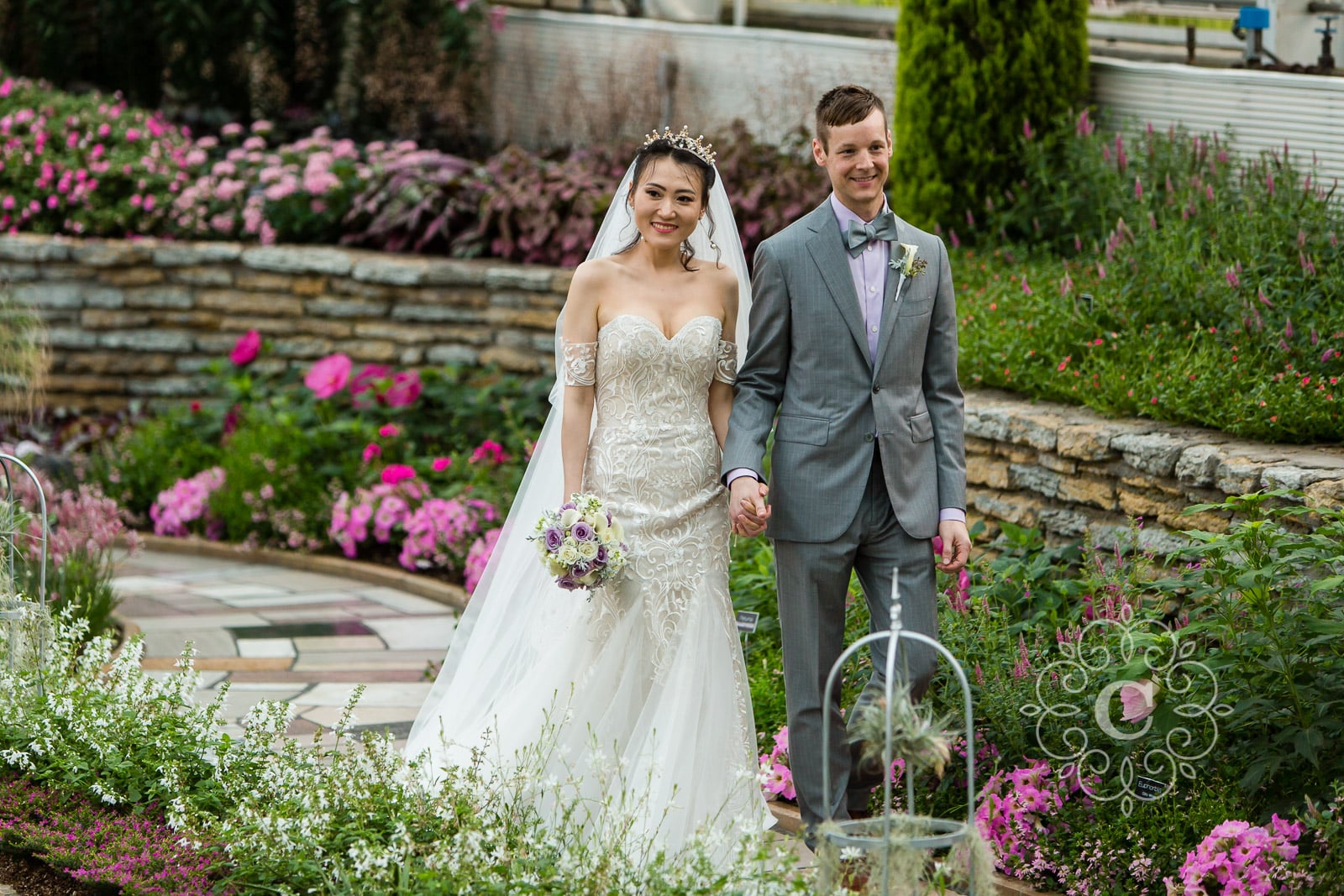 Marjorie McNeely Conservatory St Paul MN Wedding Photo