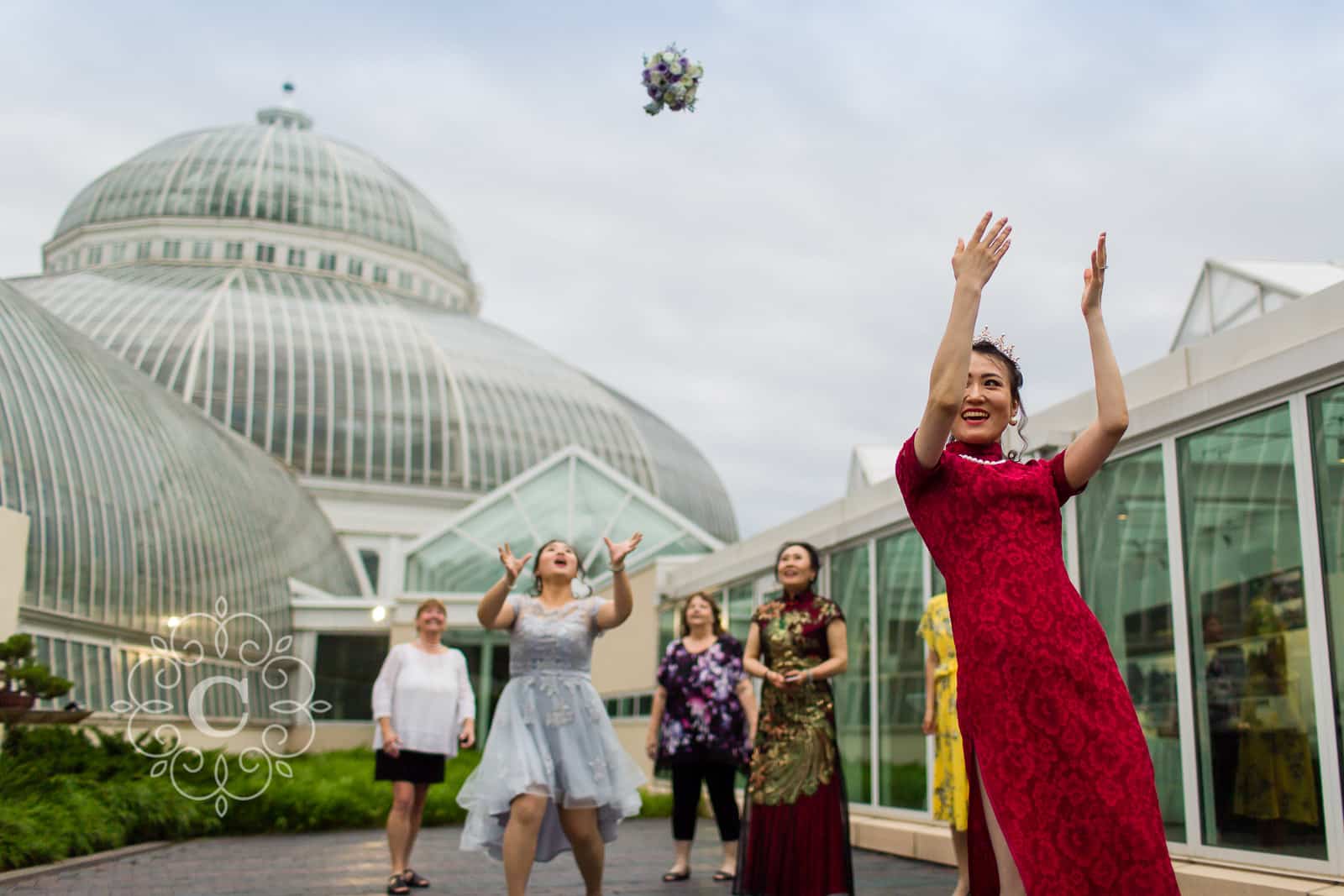 Marjorie McNeely Conservatory St Paul MN Wedding Photo