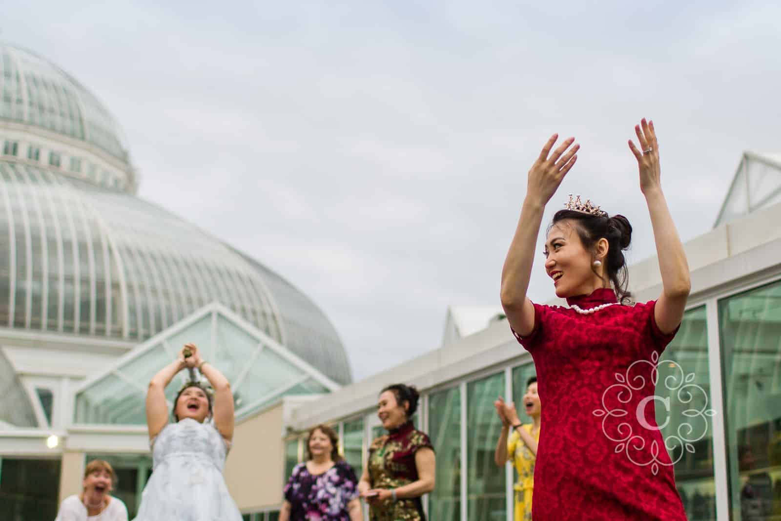 Marjorie McNeely Conservatory St Paul MN Wedding Photo