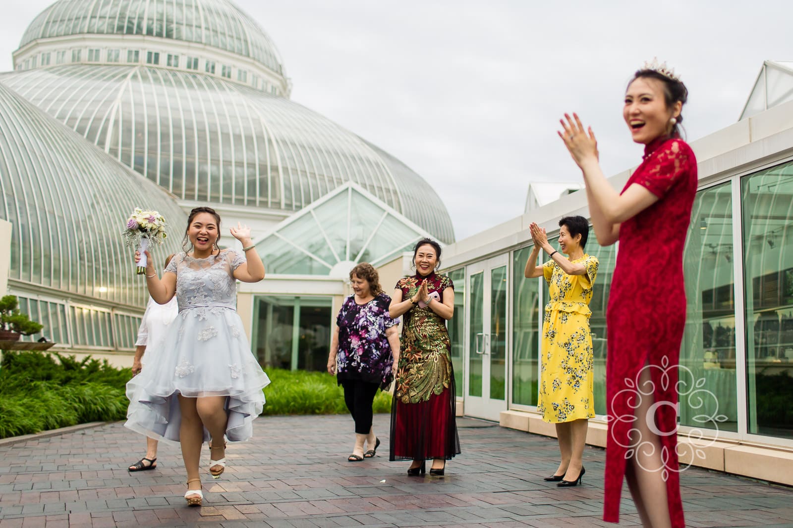 Marjorie McNeely Conservatory St Paul MN Wedding Photo