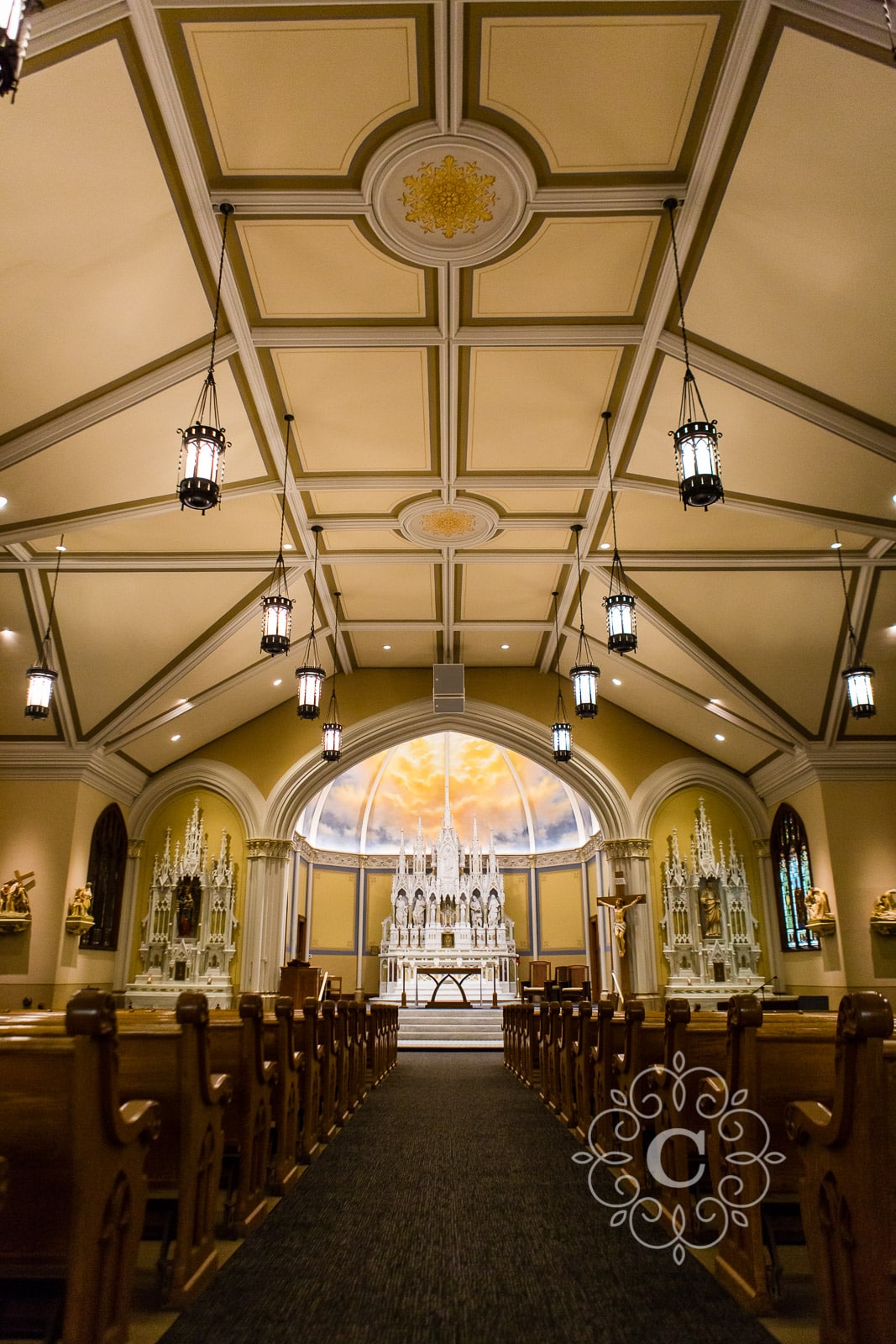 Ascension Catholic Church Minneapolis Wedding Photo