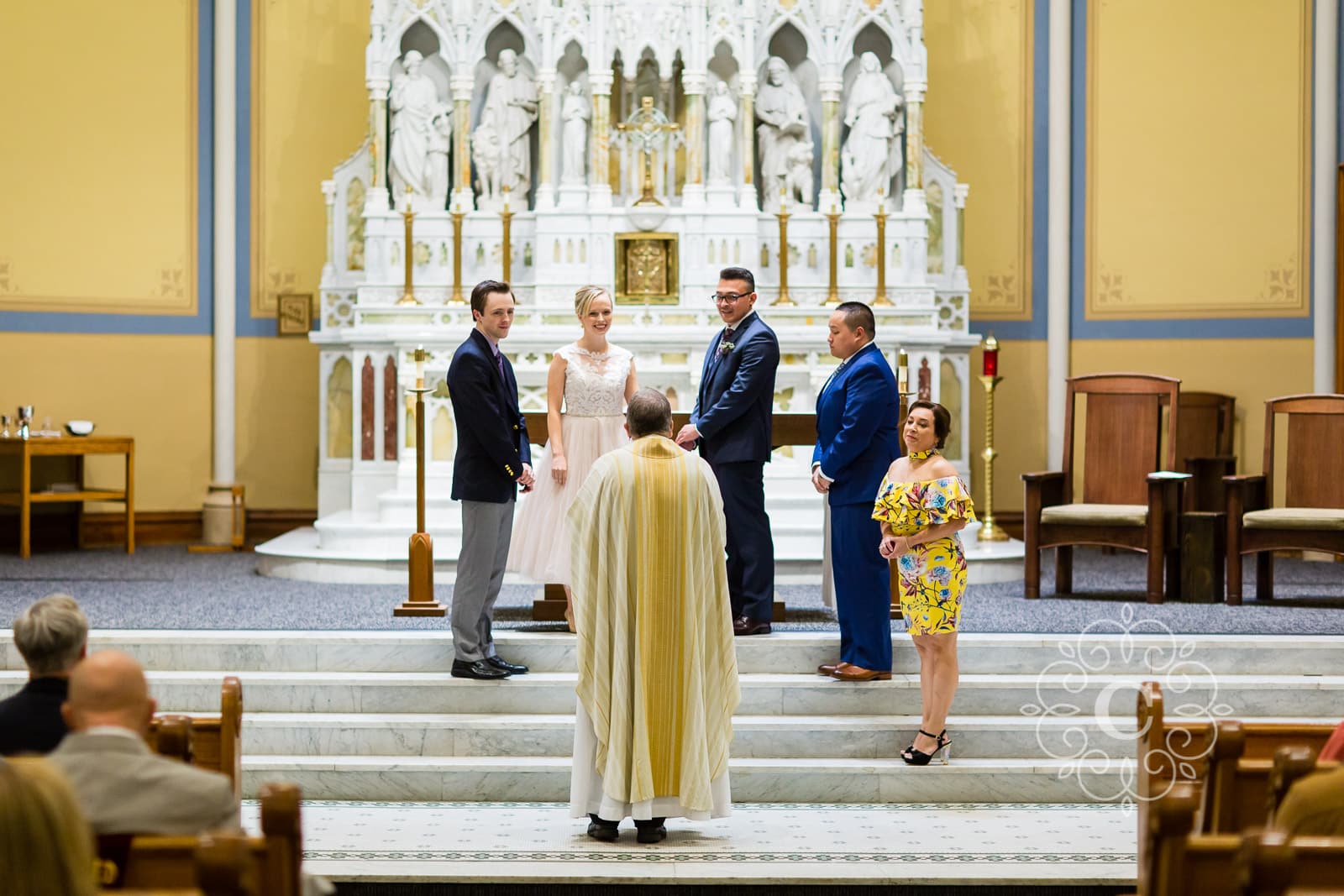 Ascension Catholic Church Minneapolis Wedding Photo