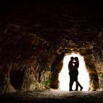 Stillwater MN Cave Engagement Photo