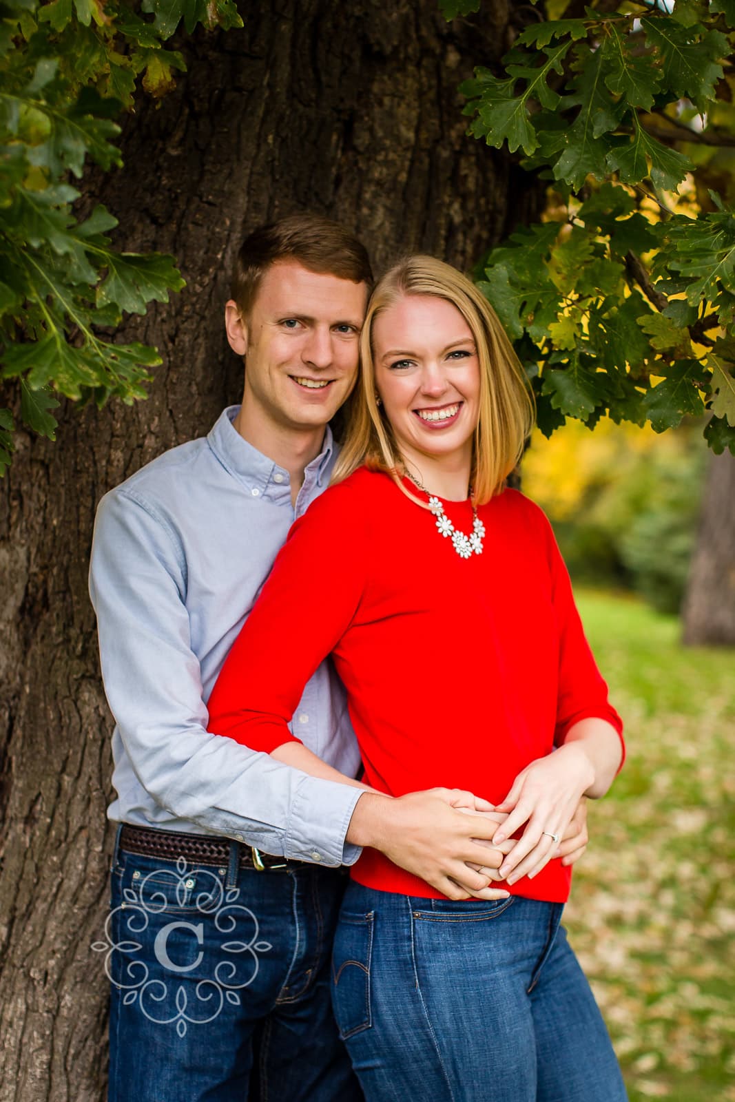 Pioneer Park Stillwater MN Engagement Photo