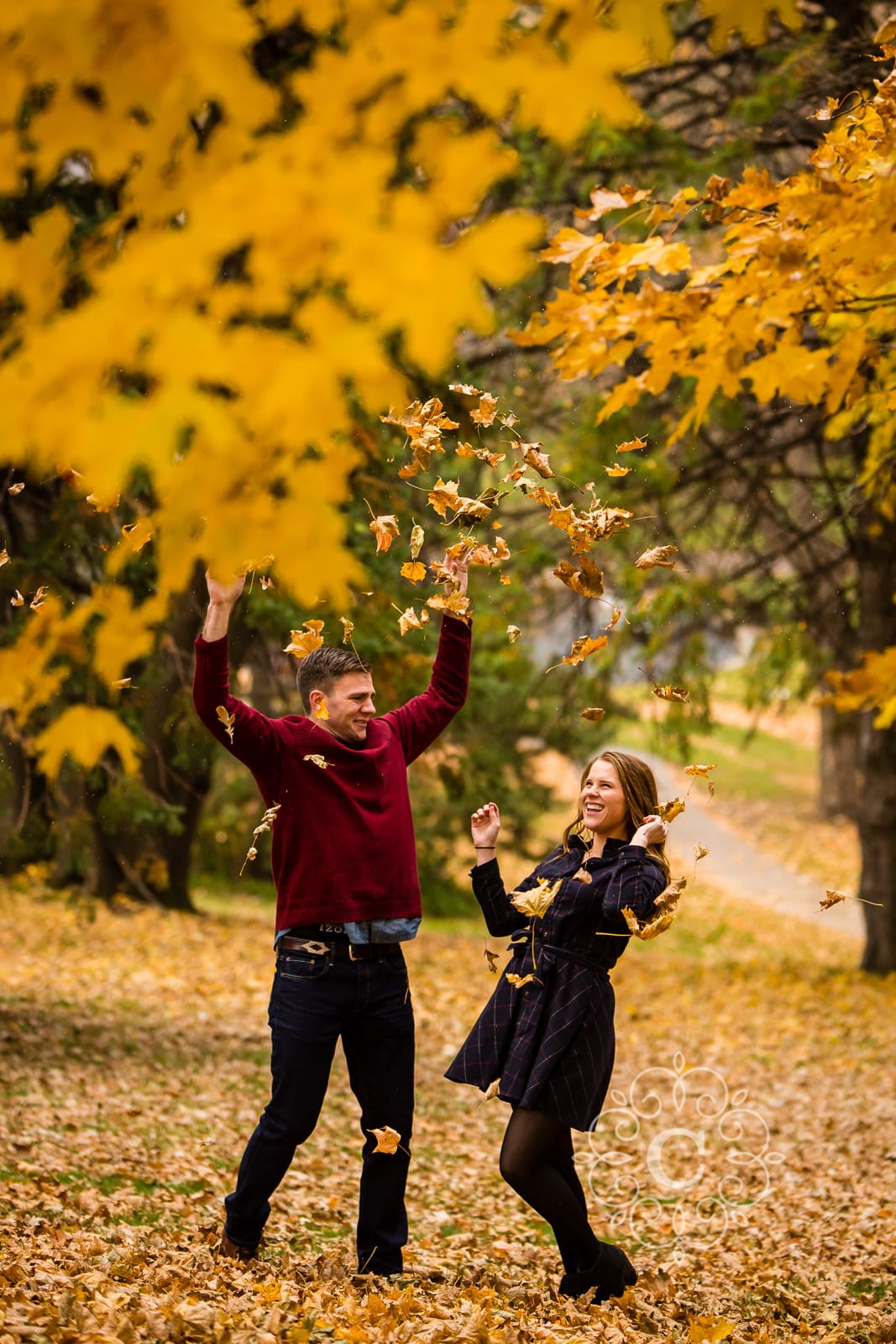 St Olaf Northfield MN engagement photography