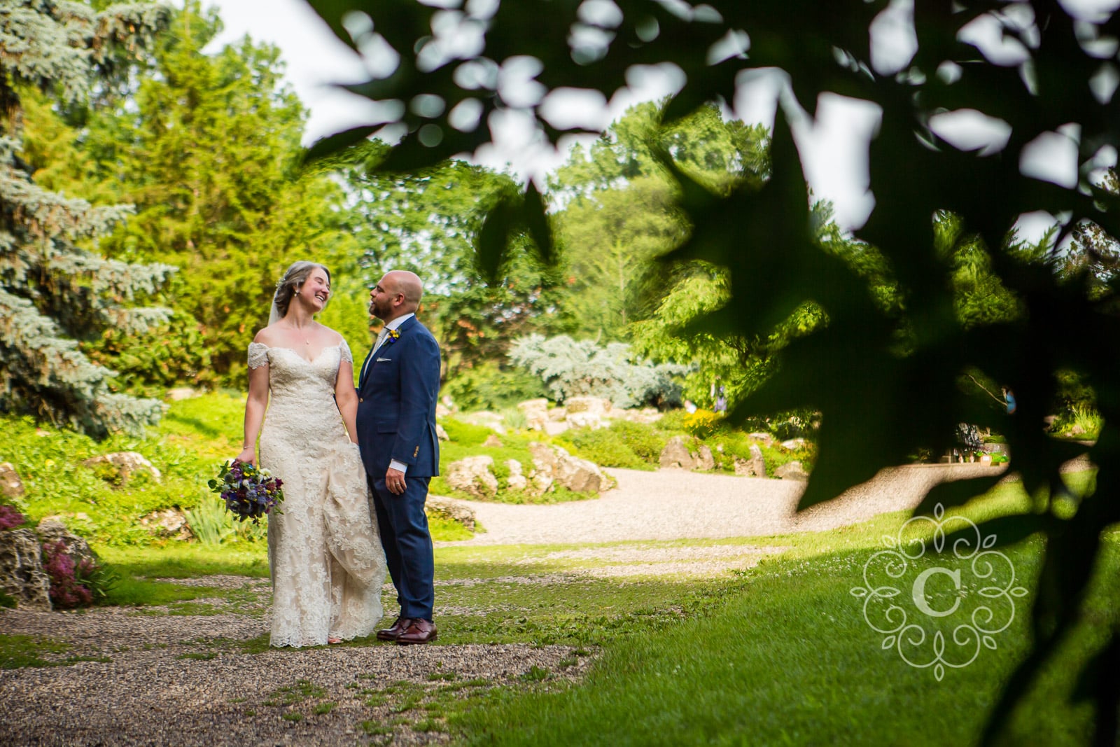 Lyndale Peace Park Garden Wedding Photo