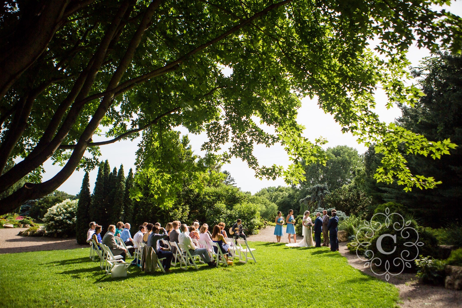 Lyndale Peace Park Garden Wedding Photo