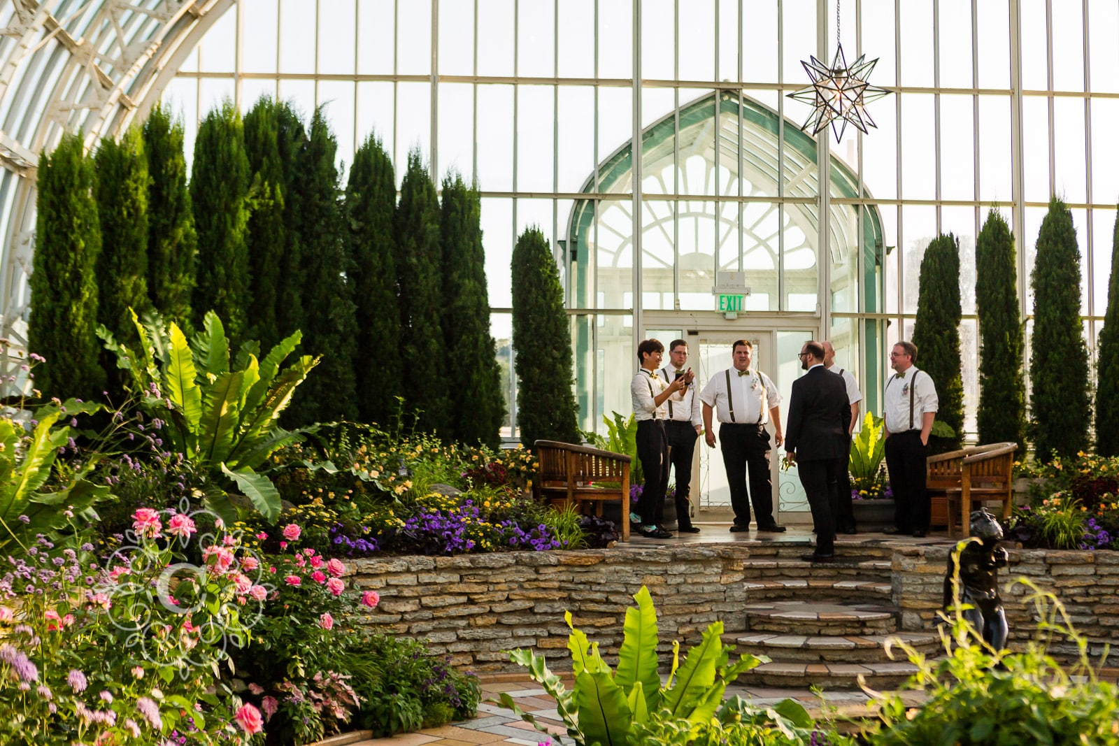 Como Park Conservatory Wedding Photo