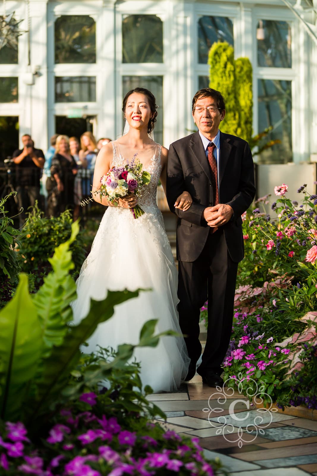 Como Park Conservatory Wedding Photo