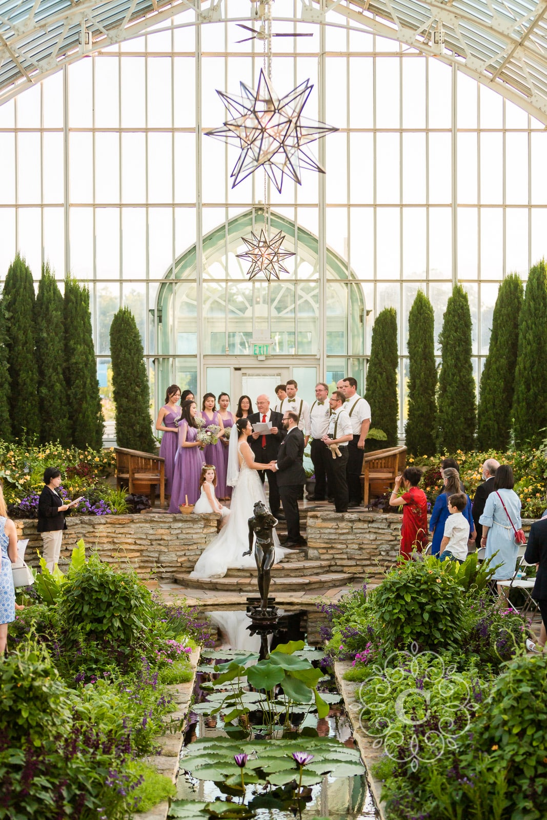 Como Park Conservatory Wedding Photo