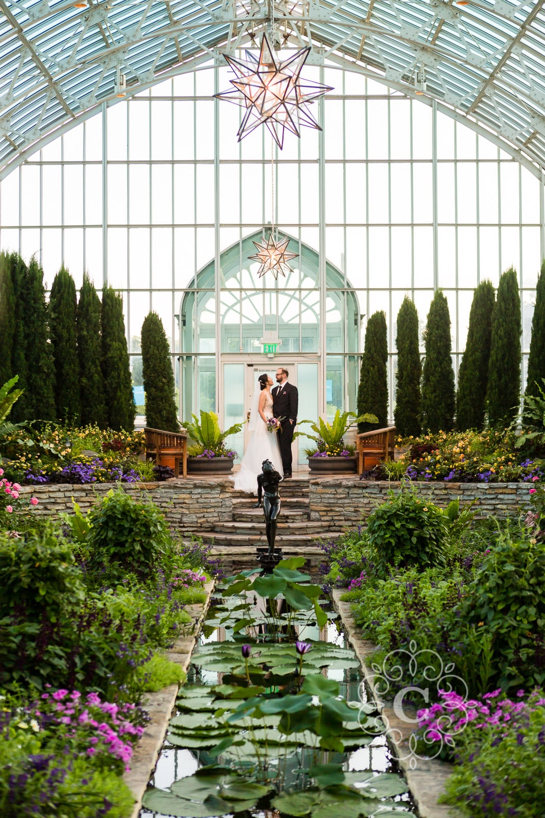 Como Park Conservatory Wedding Photo