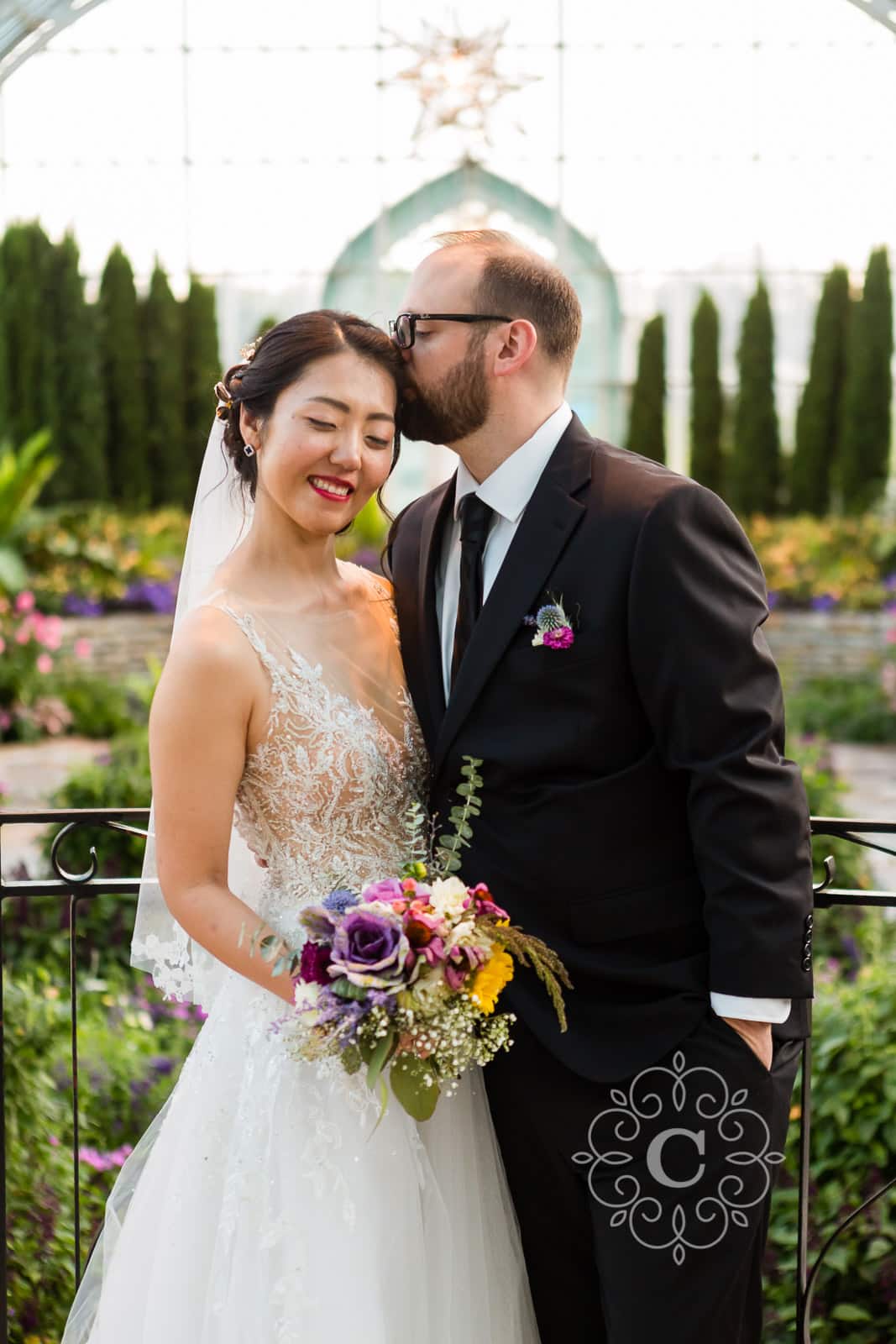 Como Park Conservatory Wedding Photo