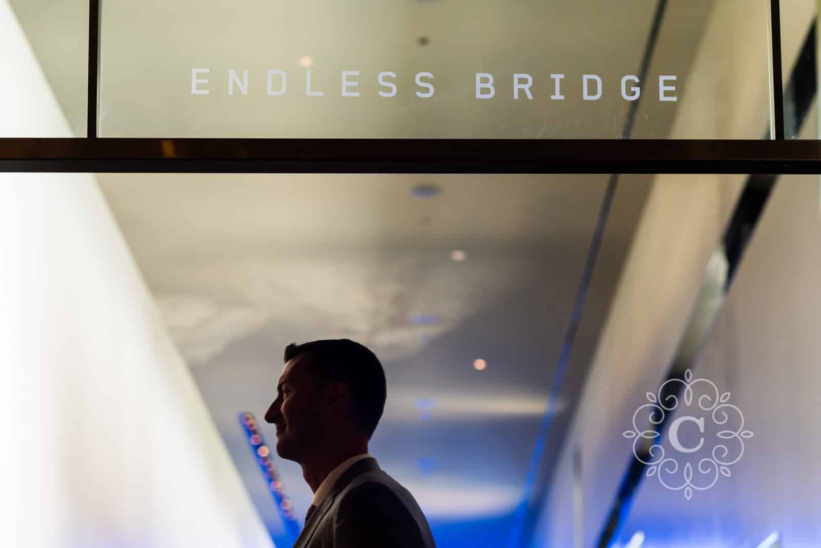Guthrie Theater Endless Bridge Wedding Photo