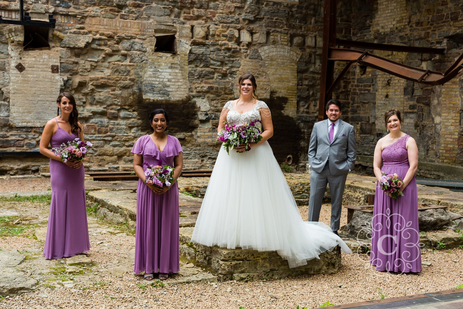 Mill City Museum Minneapolis Wedding Photo