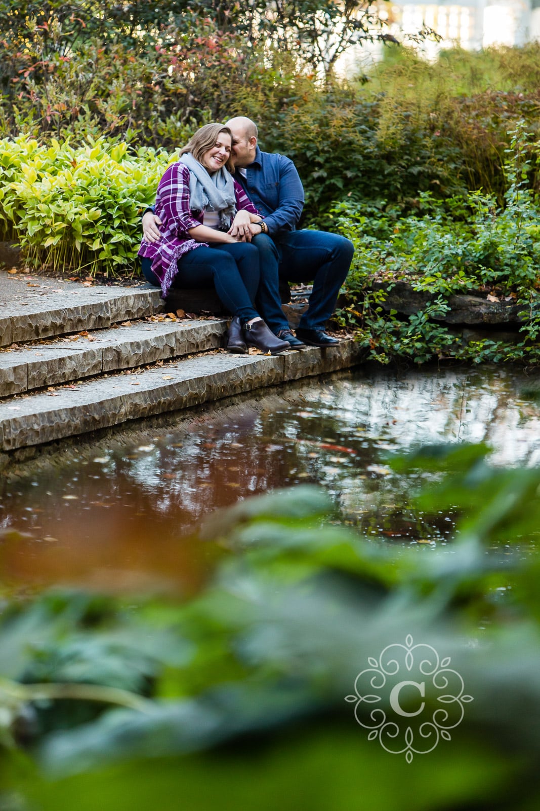 MN Landscape Arboretum Fall Engagement Photo