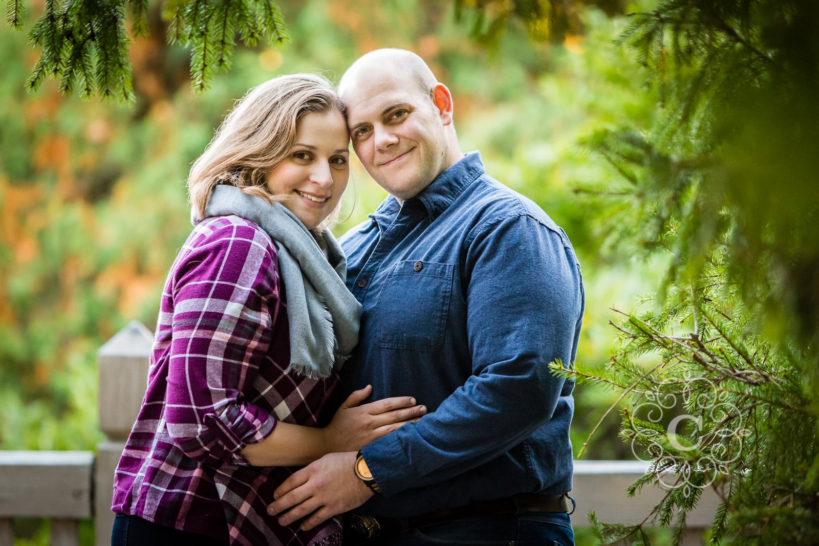 MN Landscape Arboretum Fall Engagement Photo