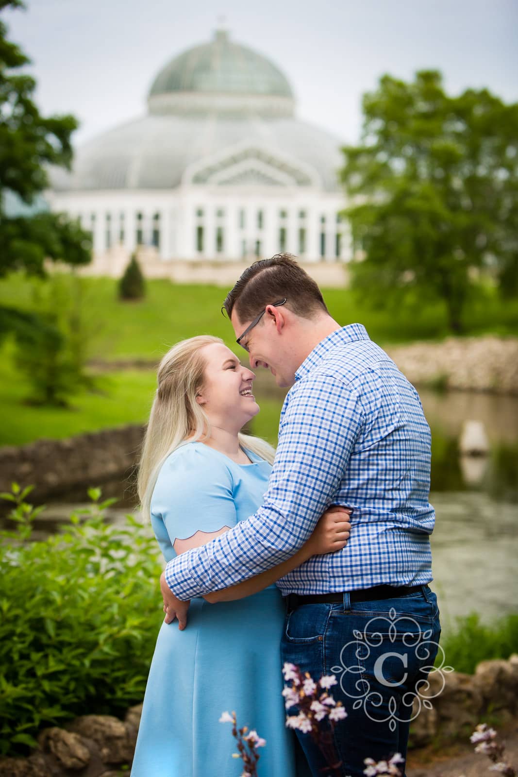 Como Conservatory Engagement Photography