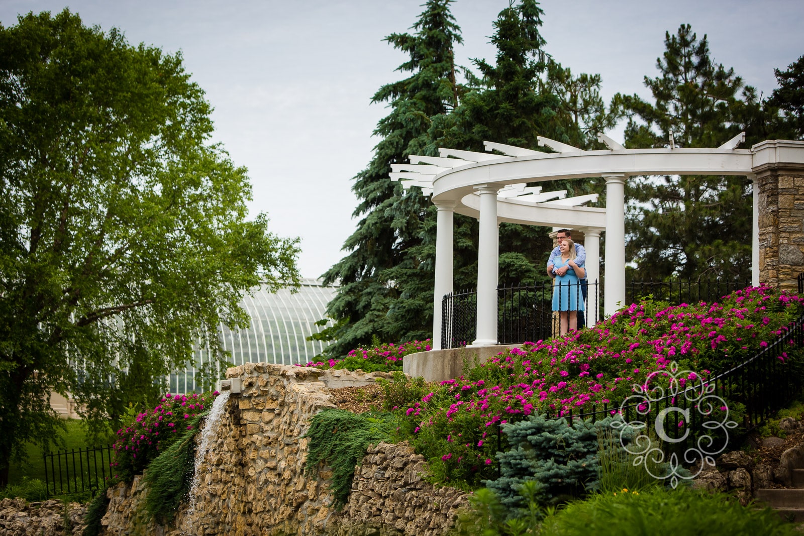 Como Conservatory Engagement Photography