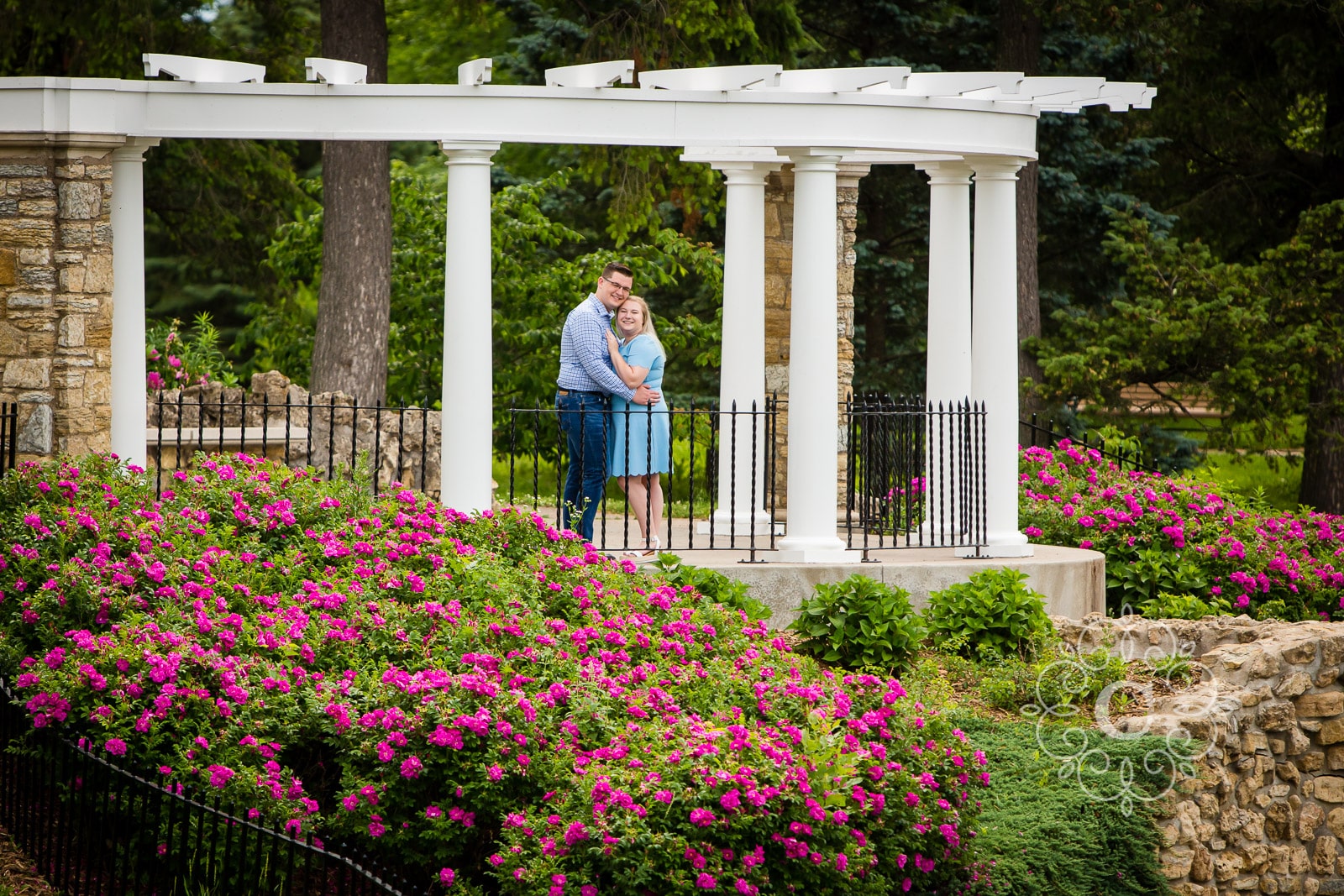 Como Conservatory Engagement Photography