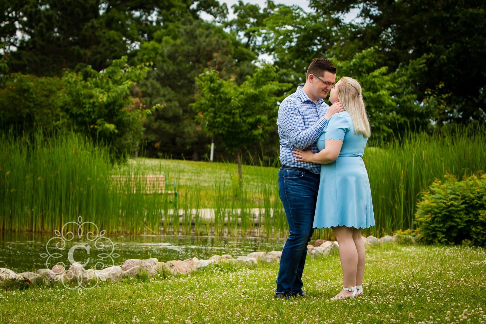 Como Conservatory Engagement Photography