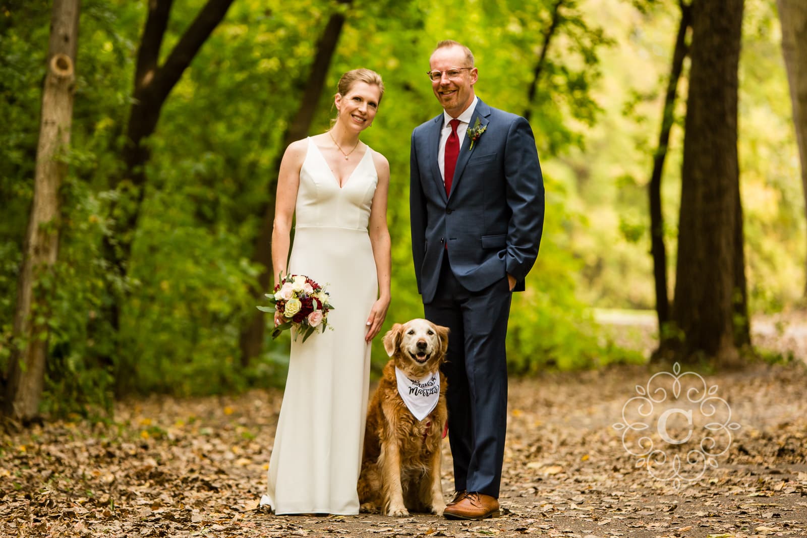 Minnesota Lakeside Back Yard Wedding Photo