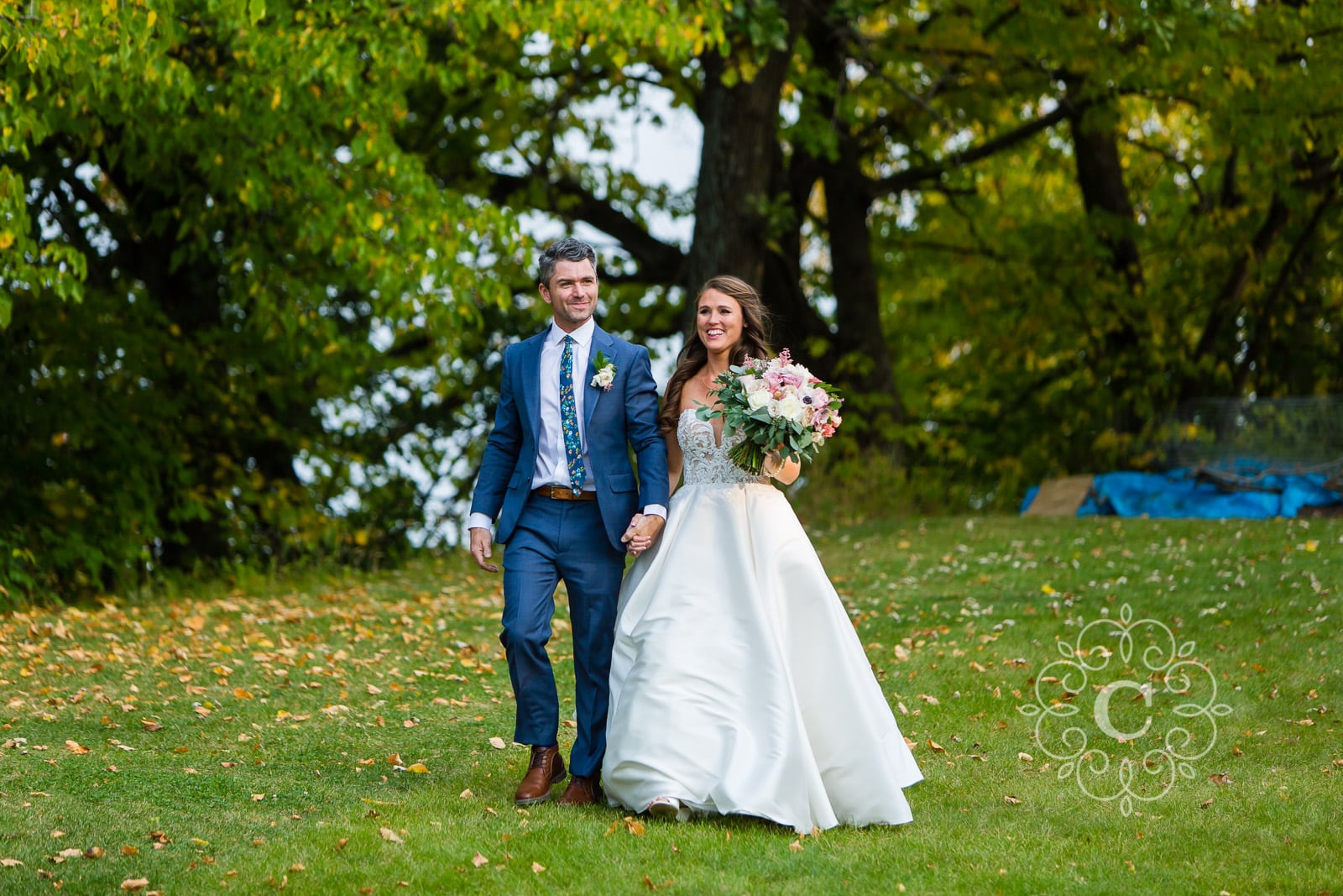 MN Backyard Lakeside Wedding Photo