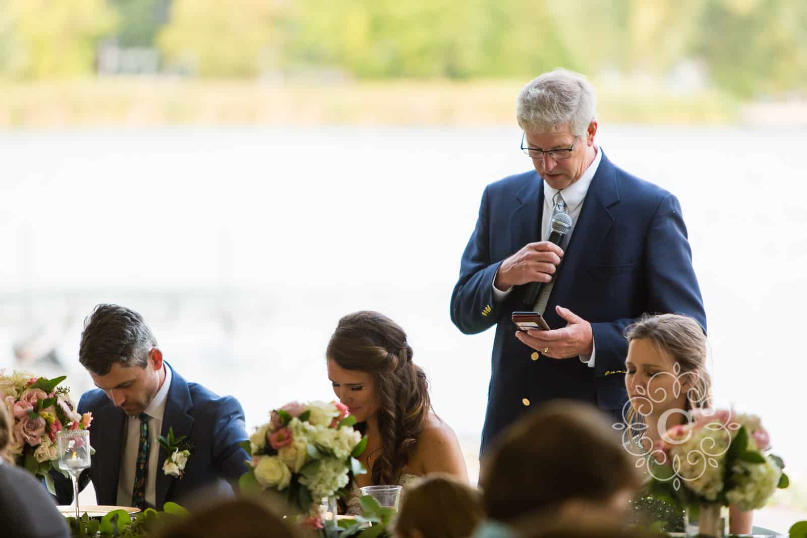 MN Backyard Lakeside Wedding Photo
