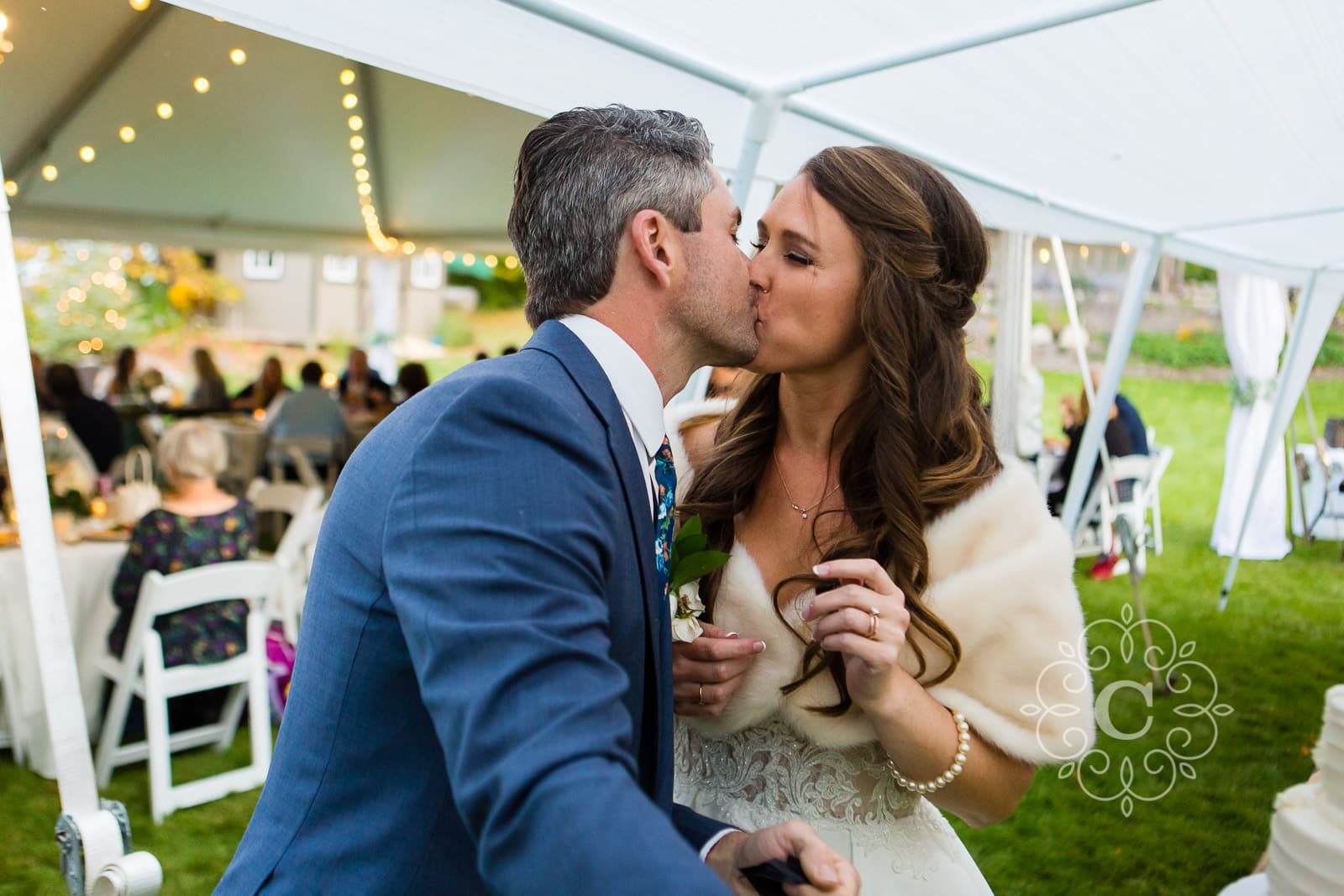 MN Backyard Lakeside Wedding Photo