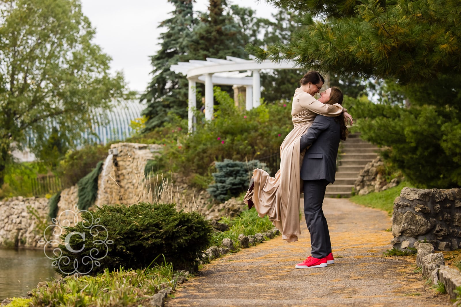 Como Conservatory North Garden Elopement Photo