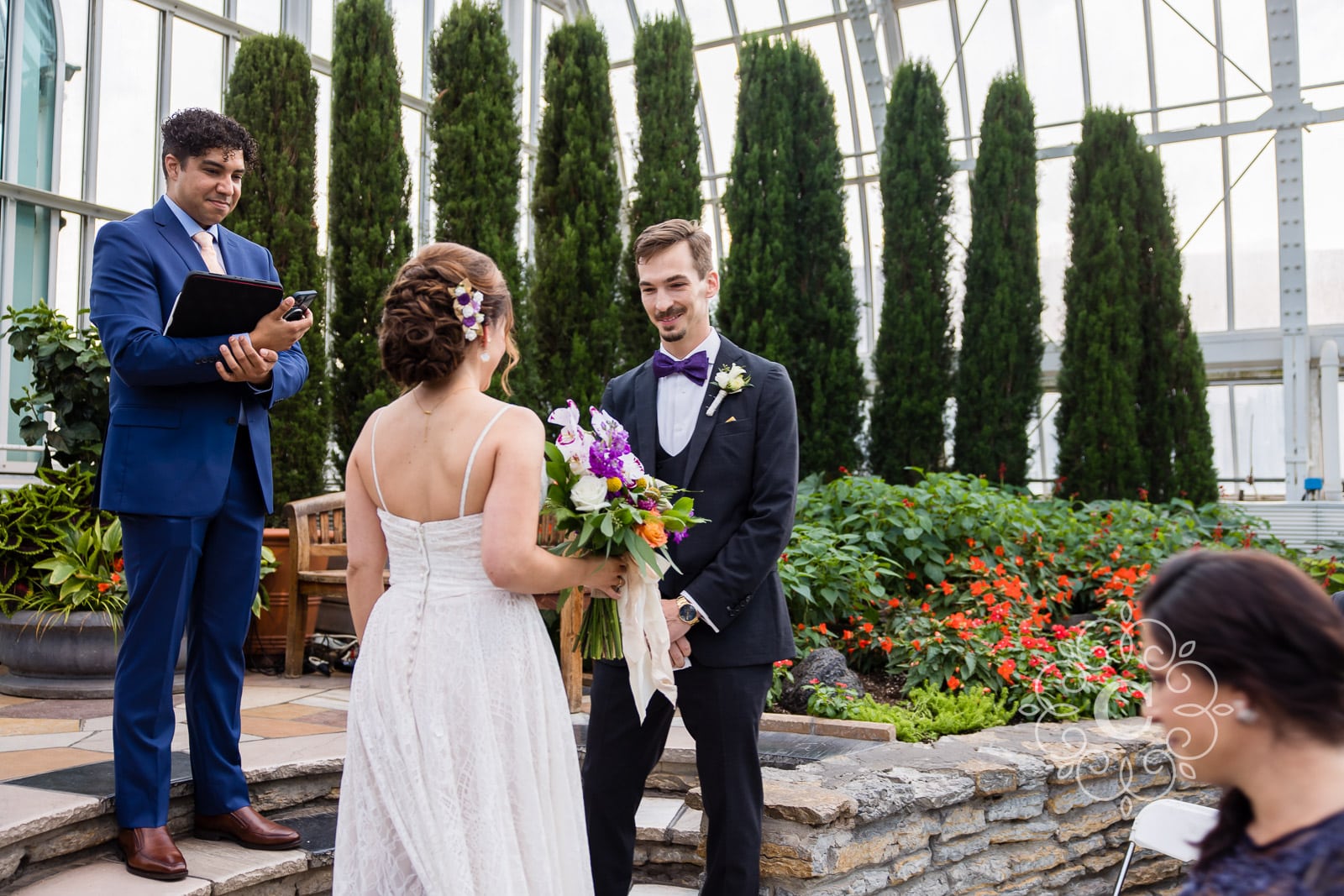 Marjorie McNeely Conservatory Wedding St Paul MN Photo