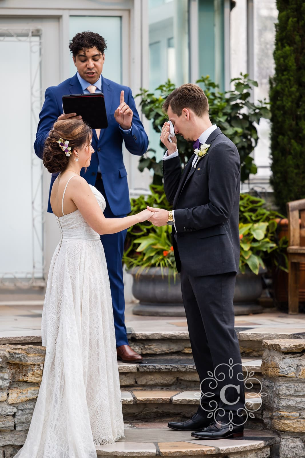 Marjorie McNeely Conservatory Wedding St Paul MN Photo