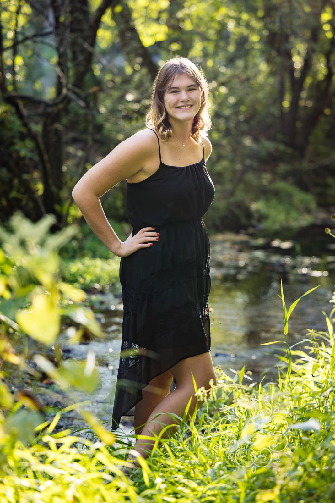 Waterfall Senior Portrait Photography