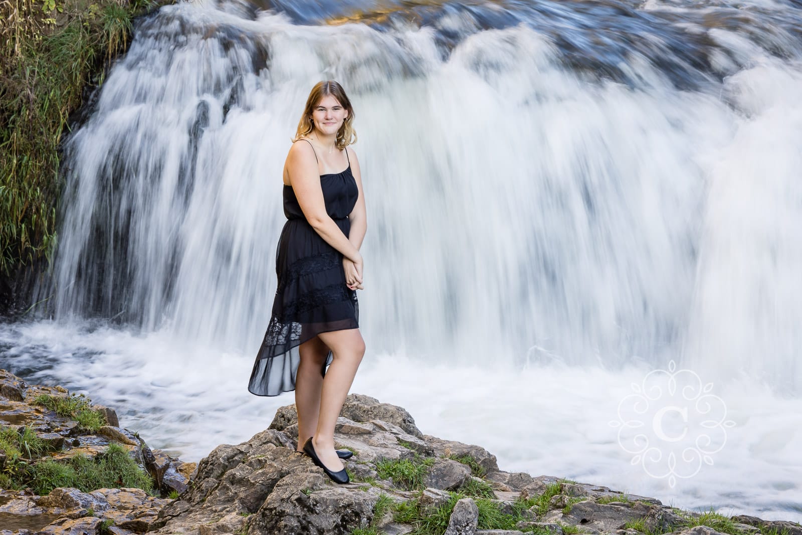 Waterfall Senior Portrait Photography